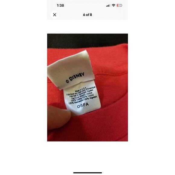 VTG Disney Oversized One Size Fits All Grumpy T-Shirt Double Sided OSFA Vintage - Picture 6 of 8